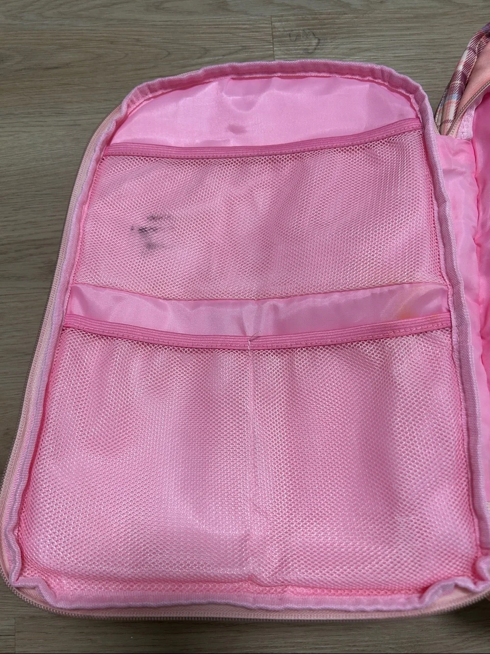 Kids Plaid School Backpack with Bunny Charm-Girls Bunny Backpack with lunchbox